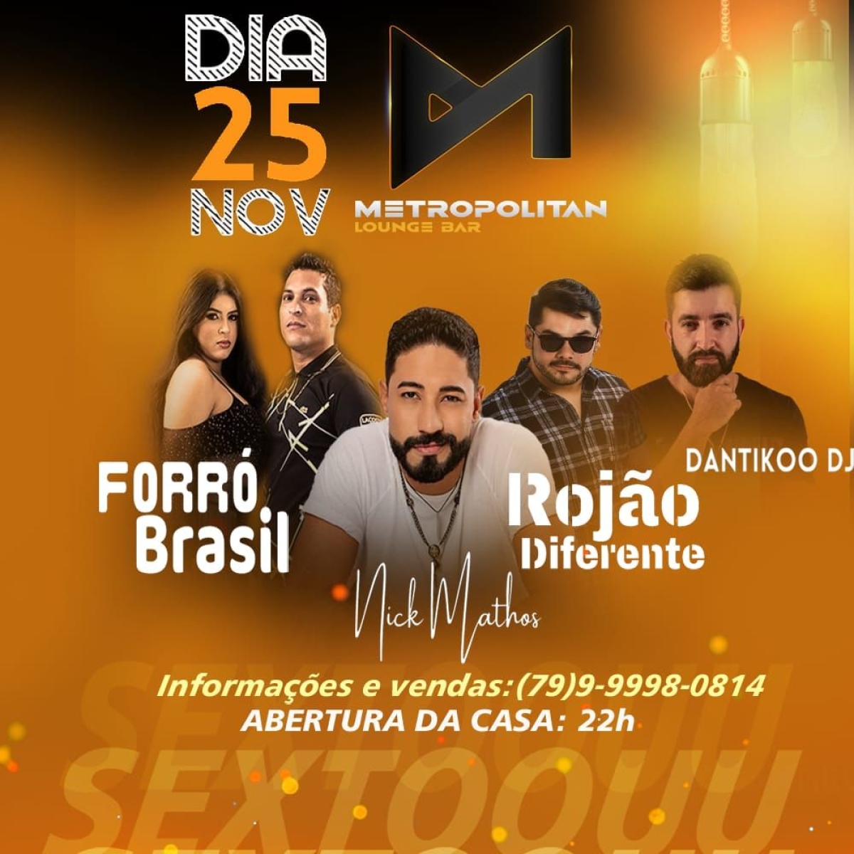 Forró Brasil e Rojão Diferente agitarão o público no Metropolitan - Imagem: Divulgação