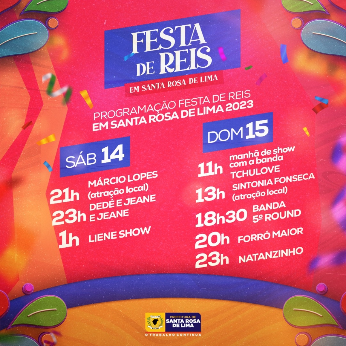 Festa de Reis em Santa Rosa de Lima - Imagem: Divulgação