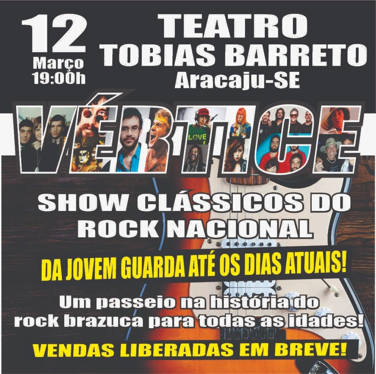 Vértice: Shows clássicos do rock nacional em Aracaju - Imagem: Divulgação