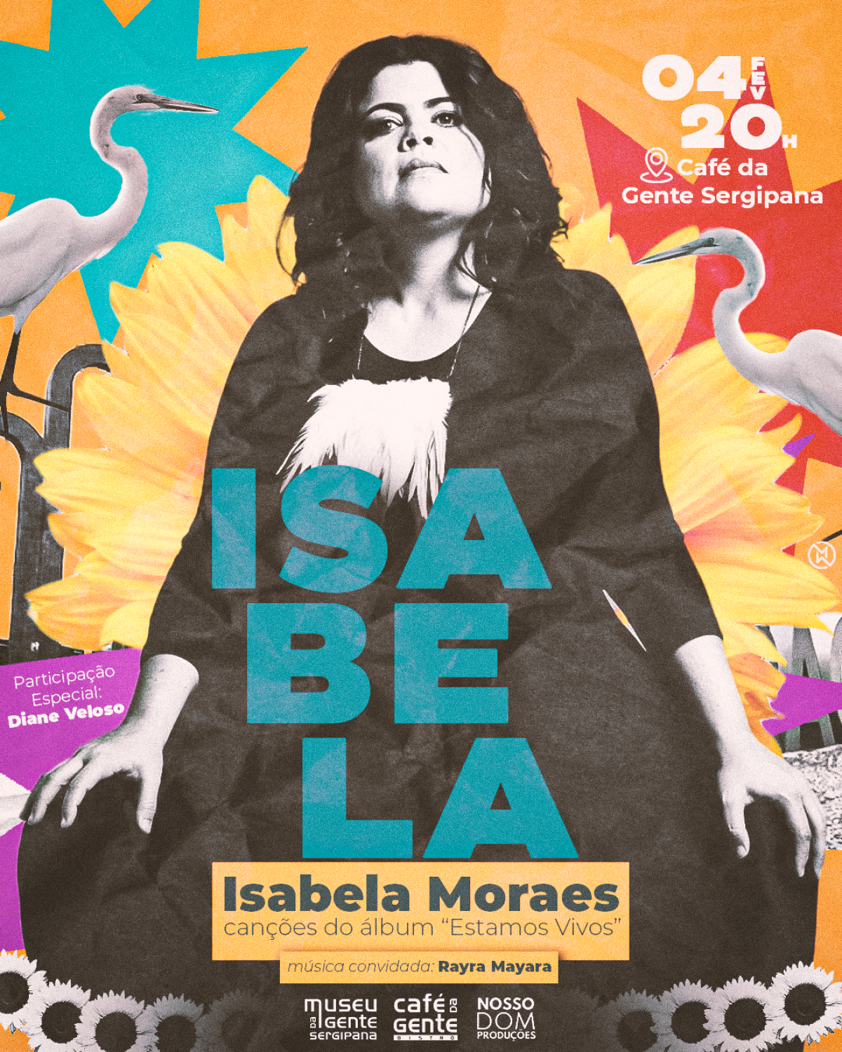 A cantora e compositora Isabela Moraes traz ao Café da Gente o Show "Estamos Vivos" - Imagem: Divulgação