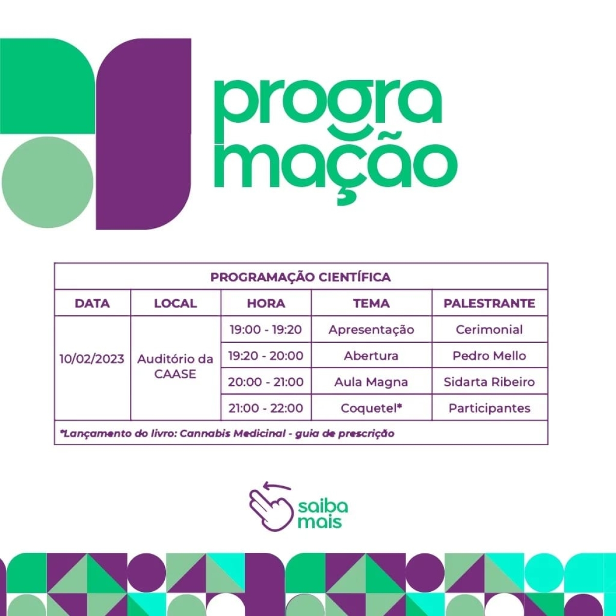 1º Simpósio de Cannabis Terapêutica - Imagem: Divulgação