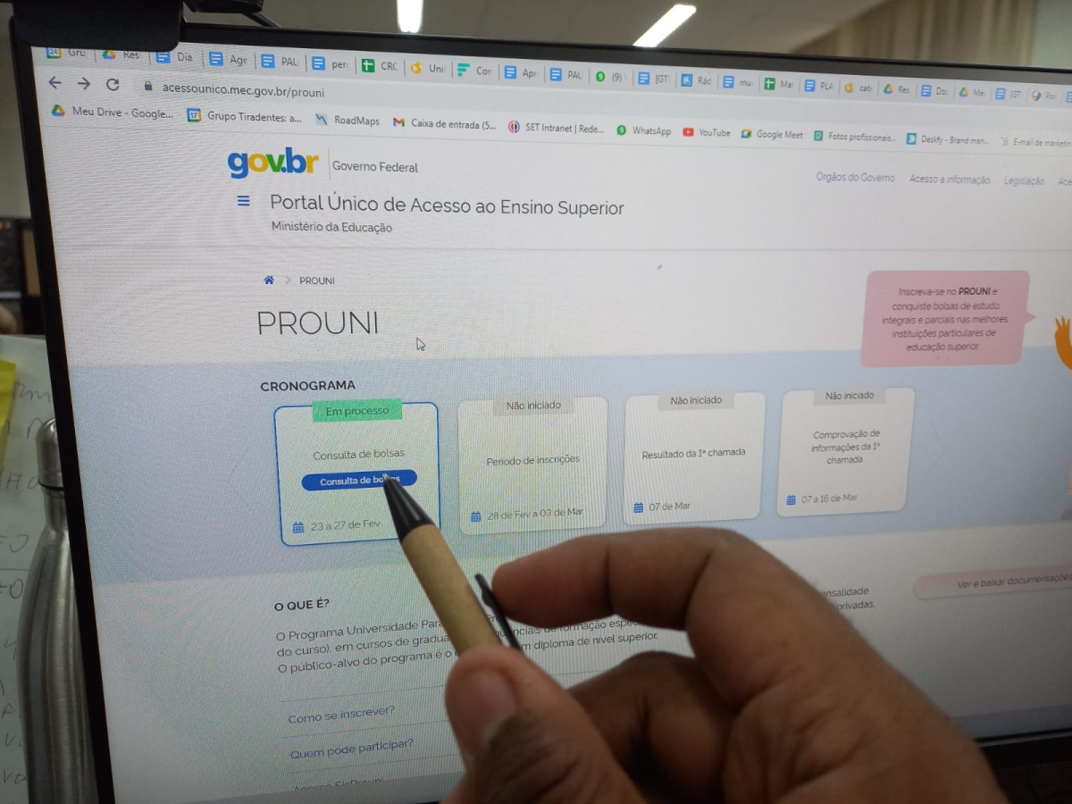 Inscrições para o ProUni 2023 começam nesta terça, 28/2 - Foto: Asscom Grupo Tiradentes