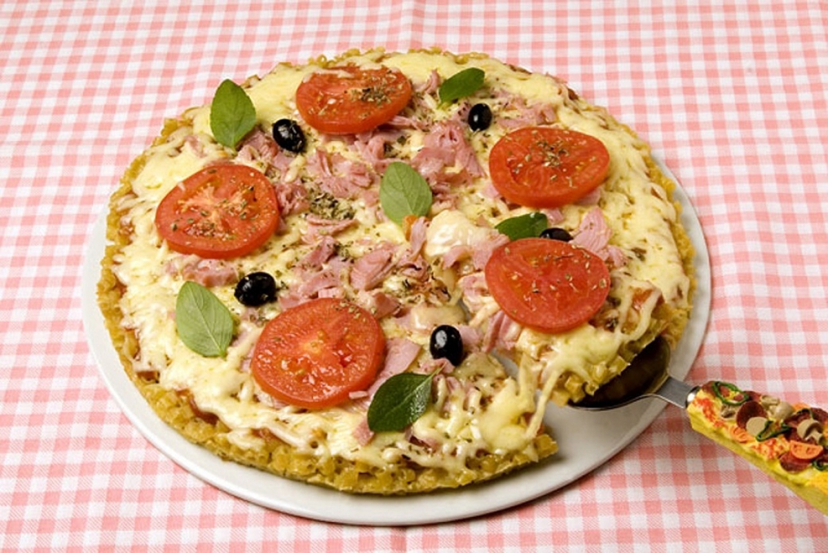 Pizza de Mussarela com Presunto - Foto: Marca Vitarella | Divulgação