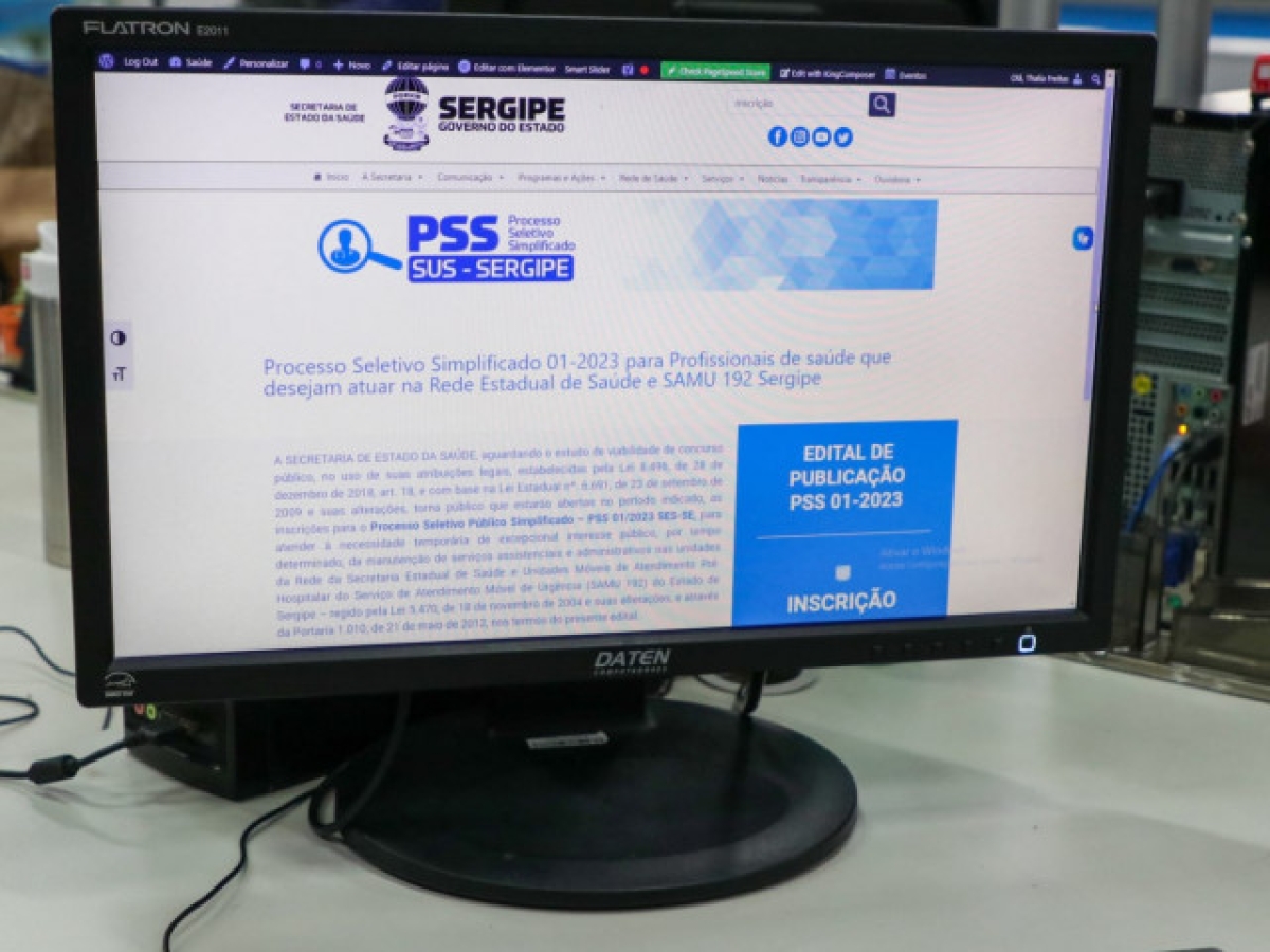 Governo de Sergipe abre Processo Seletivo Simplificado para área da Saúde - Foto: Flávia Pacheco | Governo de Sergipe