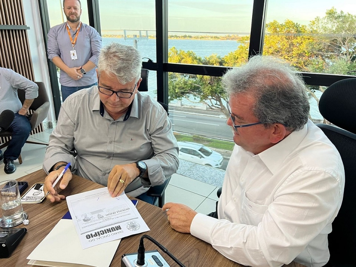 Prefeitura de Santana do São Francisco e Fecomércio assinam acordo para construção de nova unidade do Senac - Foto: Ascom SSF