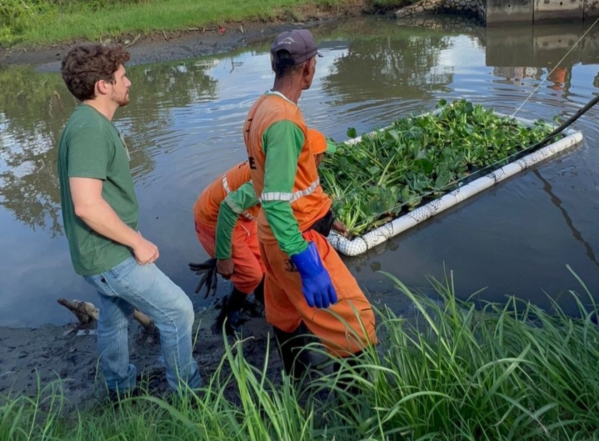 Breno Garibalde implementa jardim flutuante em Aracaju - Foto: Camila Ramos