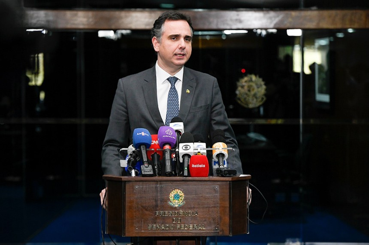 Em entrevista nesta quinta, presidente do Senado considerou fala do ministro do STF como "inadequada e infeliz" - Foto: Jefferson Rudy | Agência Senado
