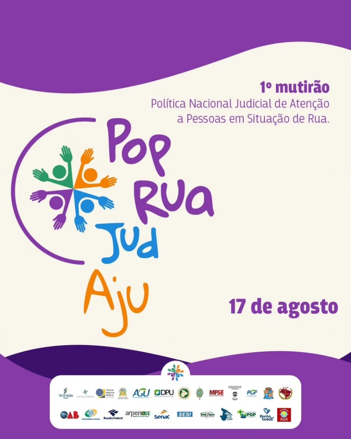 Defensoria Pública prestará assistência jurídica e psicossocial no Mutirão PopRuaJud - Imagem: Divulgação
