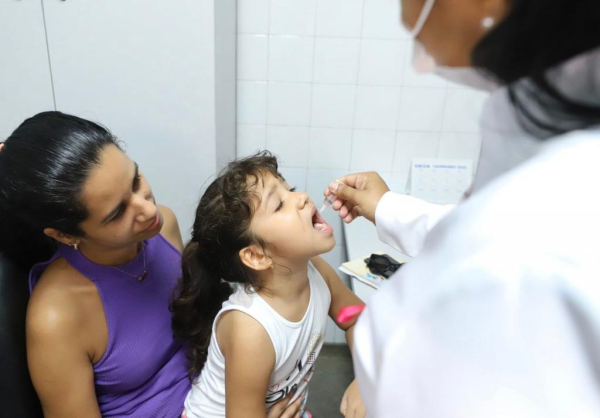 Prefeitura de Aracaju alerta sobre necessidade da vacinação contra poliomielite - Foto: Marcelle Cristinne | Prefeitura de Aracaju