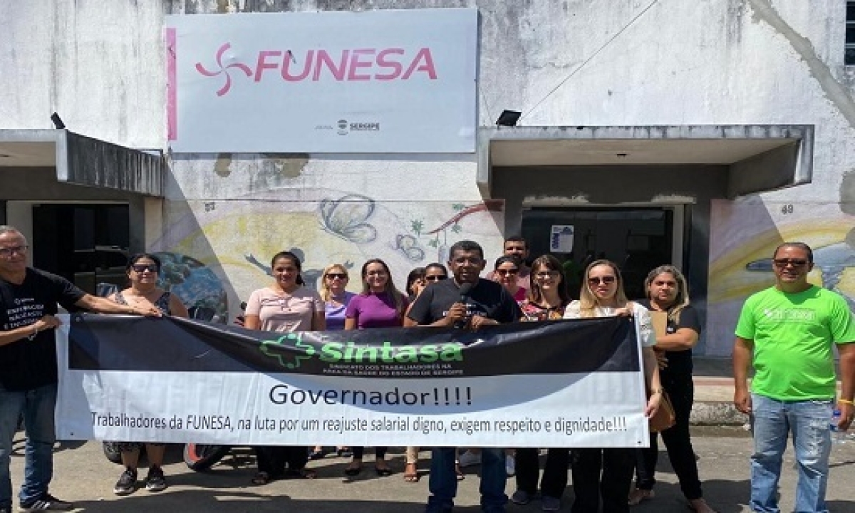 Funesa: servidores paralisam atividades para cobrar reajuste salarial - Foto: Sintasa