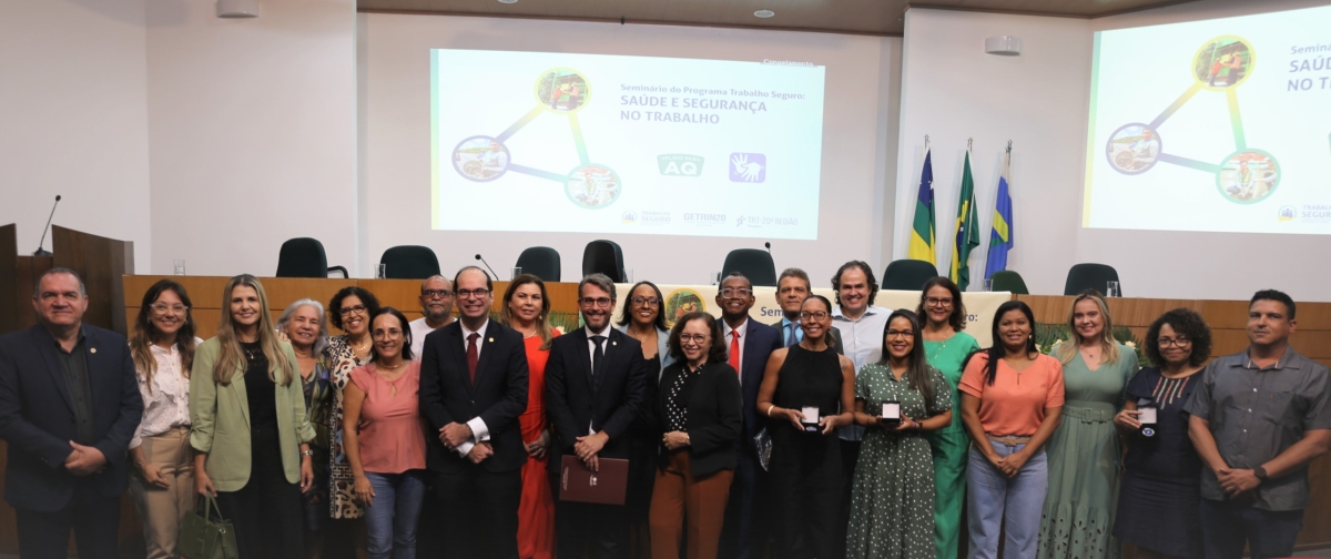 "Seminário do Programa Trabalho Seguro: Saúde e Segurança no Trabalho" é realizado no TRT da 20ª Região - Foto: TRT-20 Sergipe