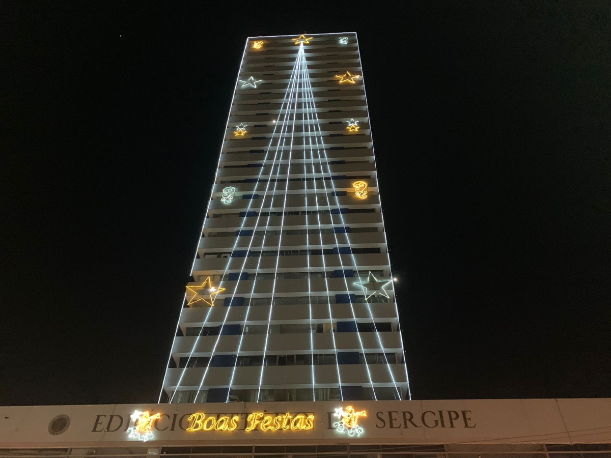 Prédio Maria Feliciana será iluminado com decoração natalina - Foto: Assessoria Energisa Sergipe