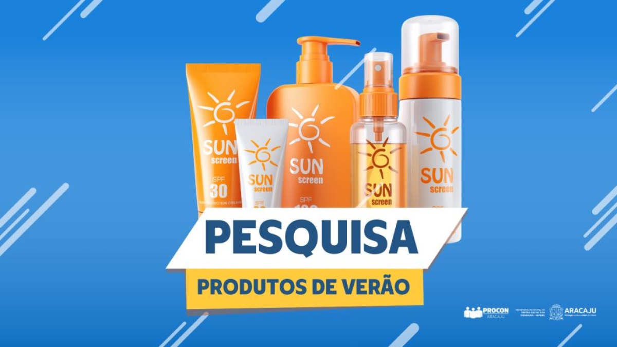 Procon Aracaju divulga pesquisa de itens para o verão - Imagem: Divulgação