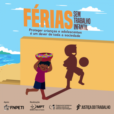 Campanha alerta contra trabalho infantil - Imagem: Divulgação