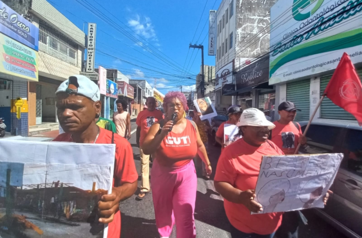 Ato denuncia humilhação no atendimento à população em situação de rua de Aracaju - Foto: CUT Sergipe
