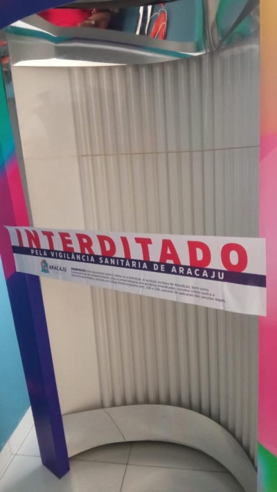 Prefeitura interdita estabelecimentos que usam equipamentos para bronzeamento artificial em Aracaju - Foto: Ascom | SMS | Prefeitura de Aracaju