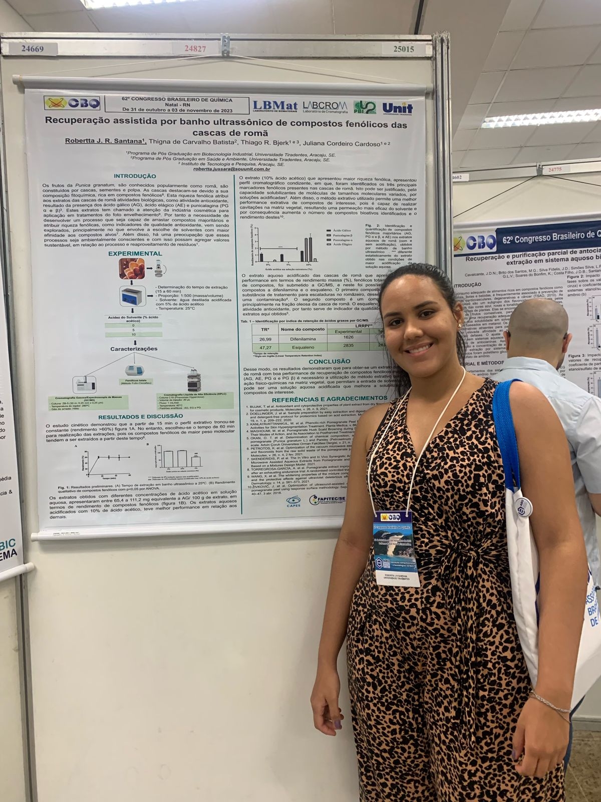 A pesquisadora Robertta Jussara Rodrigues Santana, aluna do mestrado em Biotecnologia Industrial pela Unit: estudos sobre uso de insumos naturais na indústria - Foto: Divulgação