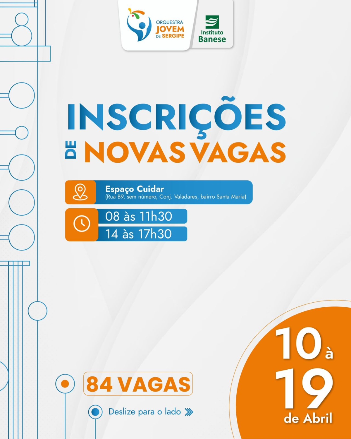 Osquestra Jovem de Sergipe abre inscrições para novas vagas - Foto: Divulgação/Assessoria Orquestra Jovem de Sergipe
