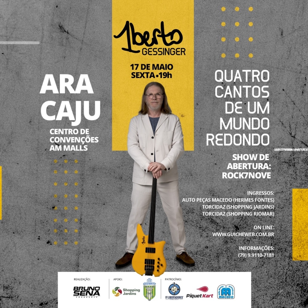 Humberto Gessinger apresenta nova turnê em Aracaju; Confira data - Foto: Divulgação
