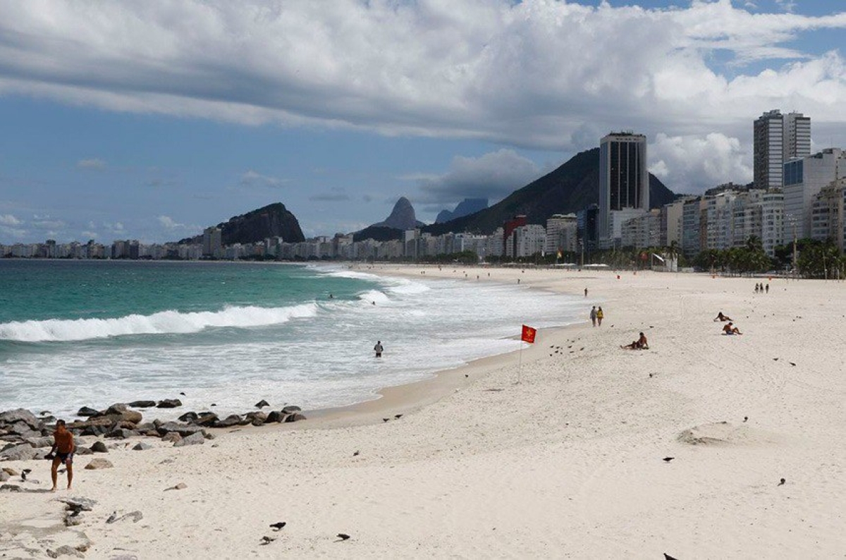 Orla de parte da Zona Sul do Rio de Janeiro está na faixa territorial de 33 metros ao redor do mar - Foto: Fernando Frazão/Agência Brasil
