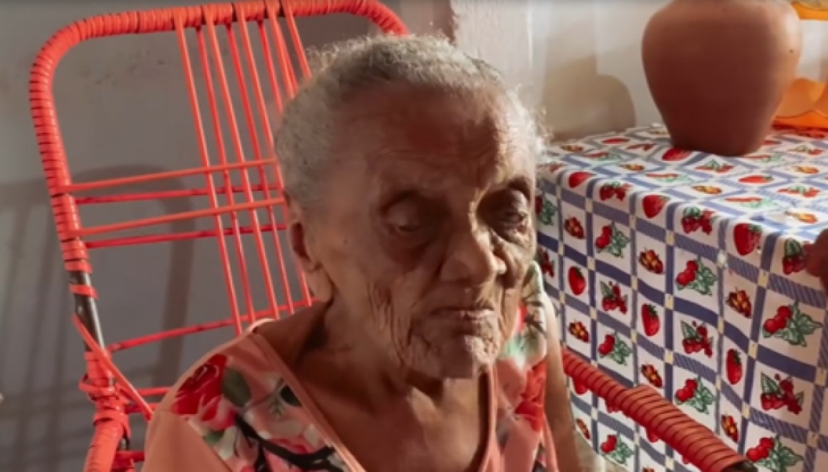 Maria de Japoatã: a mulher mais velha do Mundo pode estar em Sergipe - Foto: Reprodução Material Professora Adriana Oliveira
