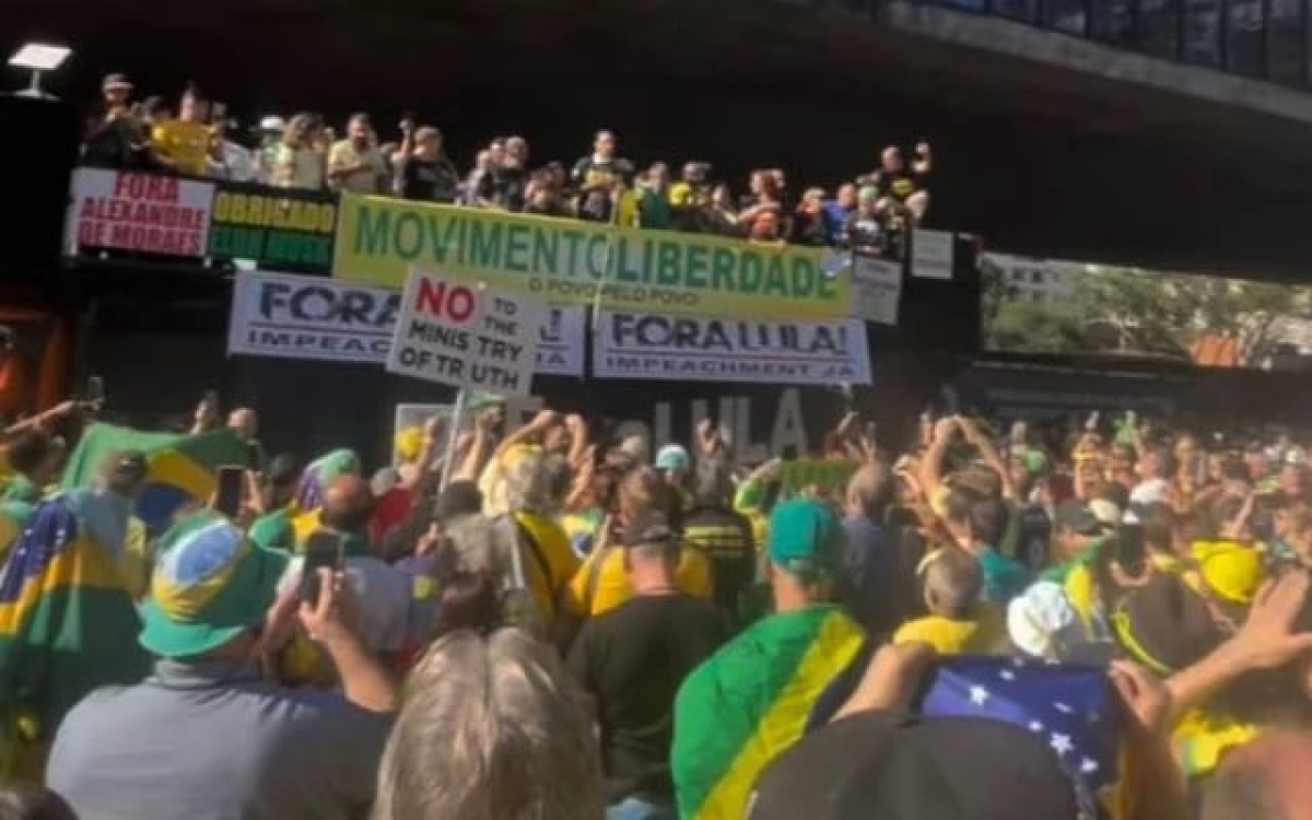 Manifestação na Avenida Paulista em 8 de junho de 2024 - Foto: Instagram @marco.antonio.costa