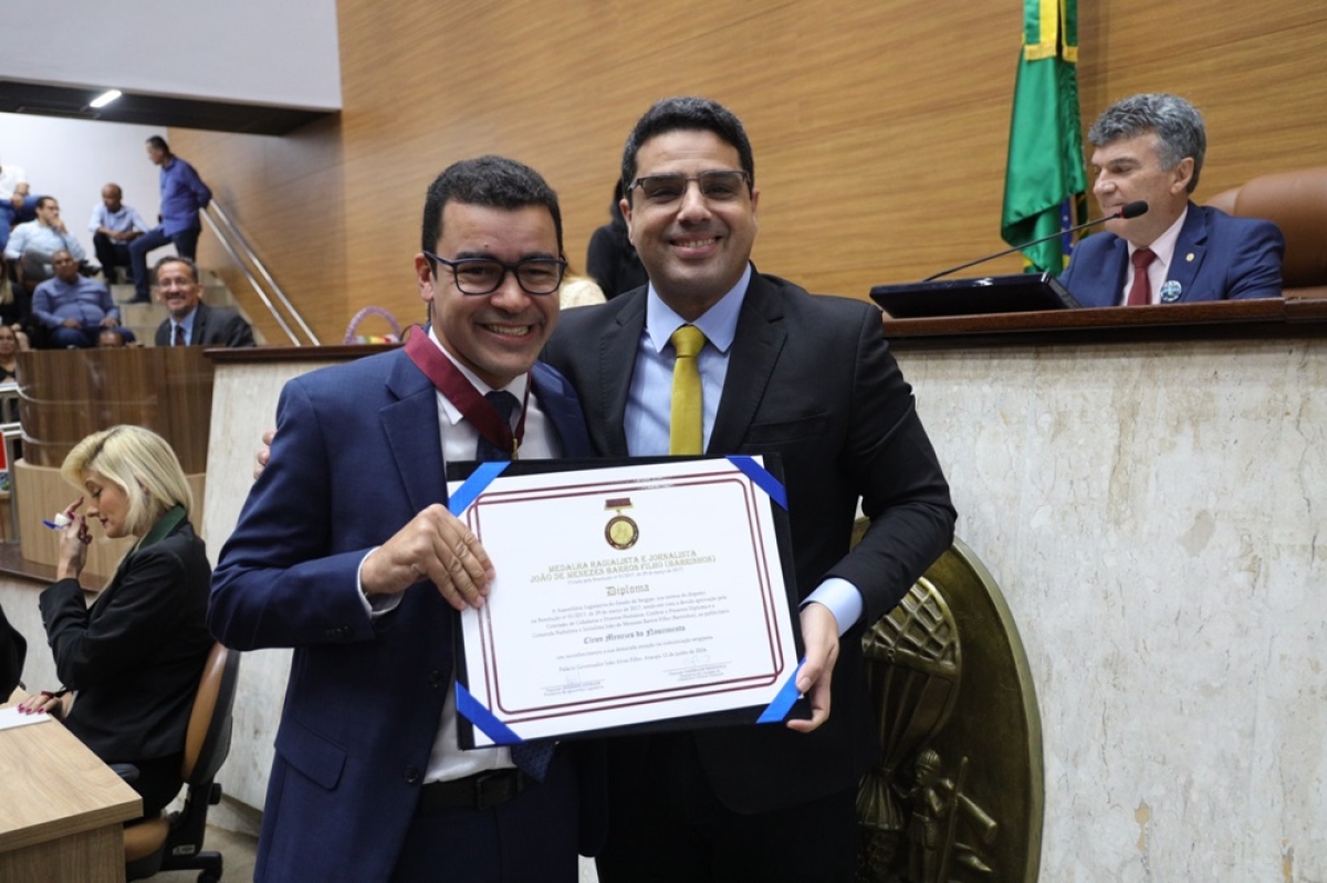 Medalha Barrinhos: Alese homenagea 24 profissionais da comunicação social
 - Foto: Jadilson Simões/Agência de Notícias Alese