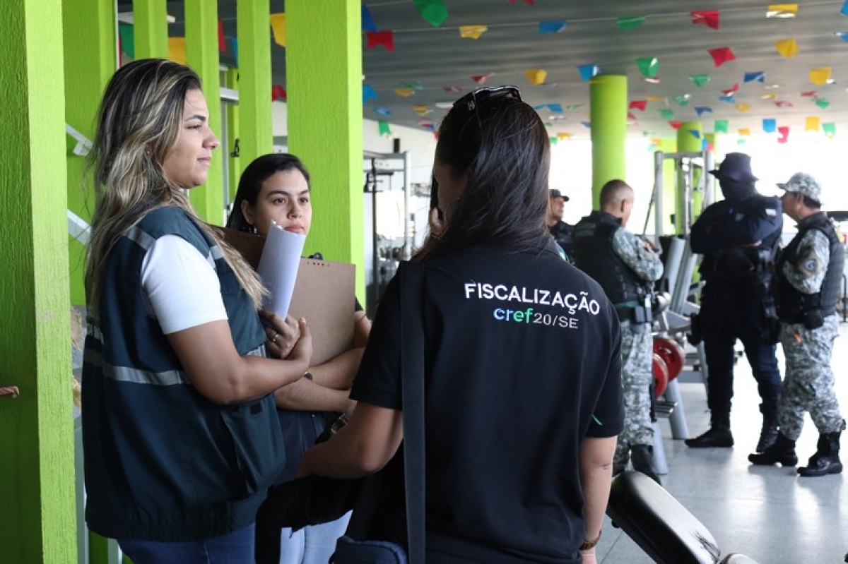 Três academias são interditadas após fiscalização em Nossa Senhora do Socorro - Foto: CREF20/SE
