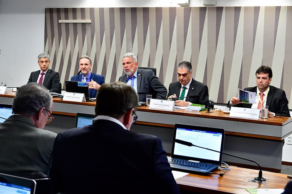 Para o relator, Sérgio Petecão (ao centro), programa levará energia elétrica a regiões onde o acesso hoje é precário - Foto: Waldemir Barreto/Agência Senado