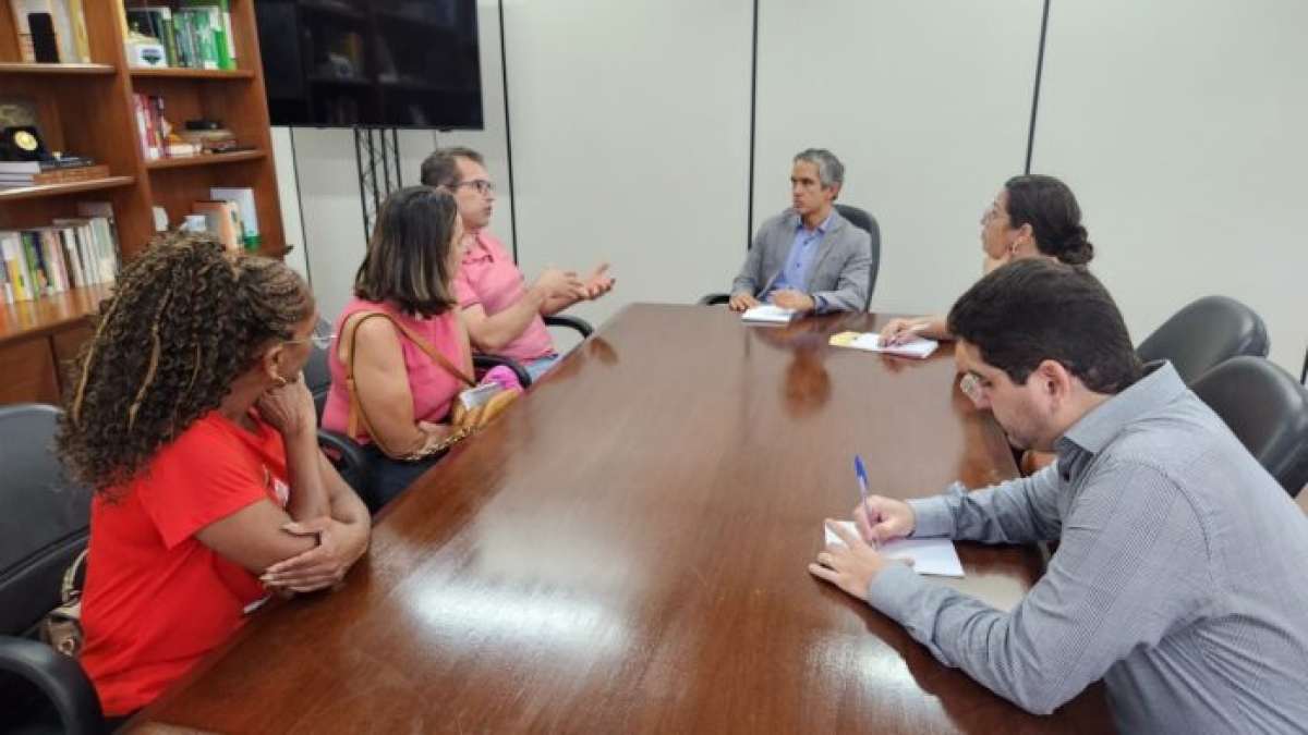 SINTESE visita conselheiros do TCE-SE buscando atualização do piso do magistério - Foto: Sintese
