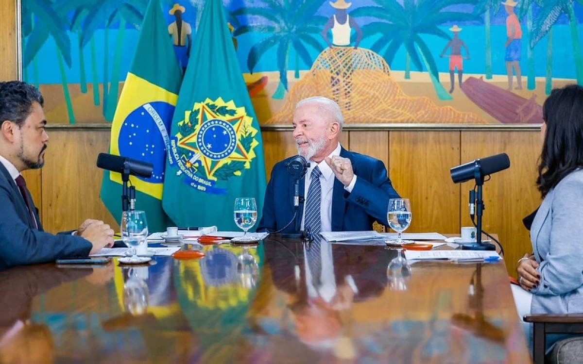 Lula durante entrevista - Foto: Ricardo Stuckert / PR
