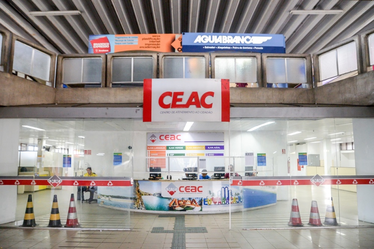 Serviços disponibilizados no Ceac da Rodoviária Nova estão temporariamente suspensos devido a reforma - Foto: SEAD
