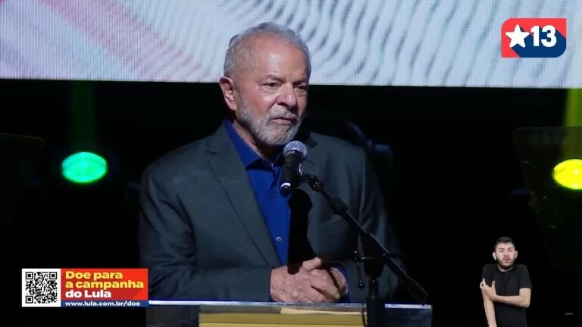 Lula durante superlive em 2022 Foto: Reprodução/YouTube Instituto Lula