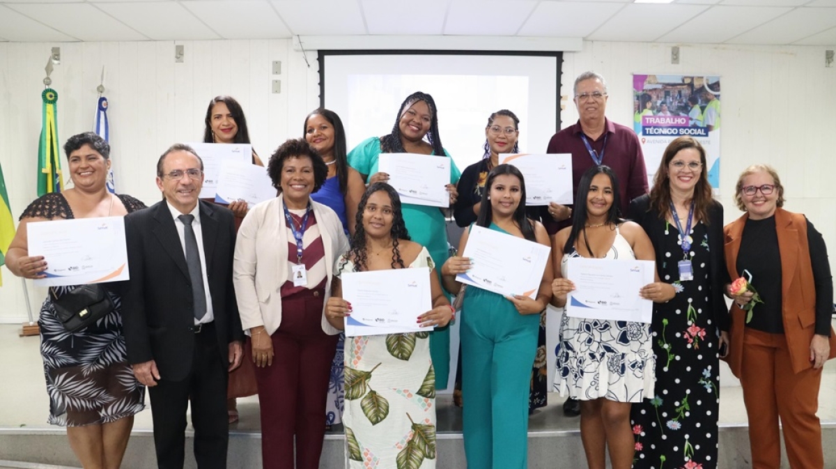 Senac entrega 124 certificados de qualificação para moradores da avenida Perimetral Oeste - Foto: Senac SE