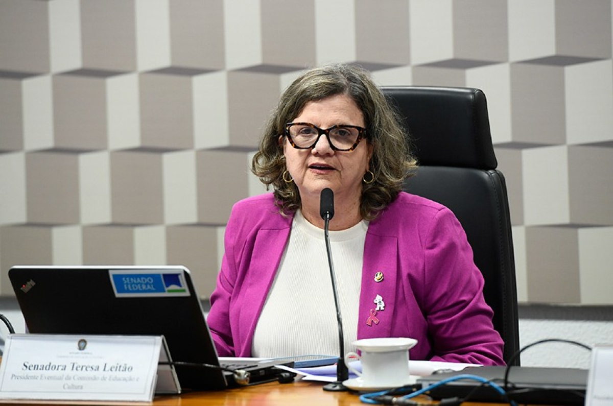 A senadora Teresa Leitão relatou o projeto que deu origem a essa lei - Foto: Marcos Oliveira/Agência Senado