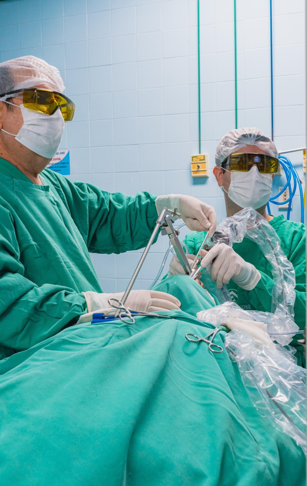 Primeira cirurgia utilizando o Blue Laser no Norte-Nordeste aconteceu em Aracaju - Foto: Thiago Aragão

