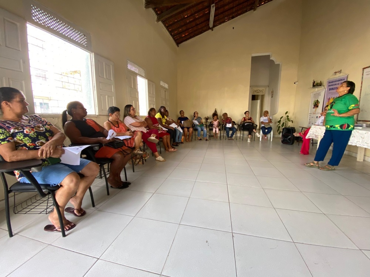 Reunião de mapeamento das diaristas e trabalhadoras domésticas de Sergipe - Foto: Sindomestico/Se