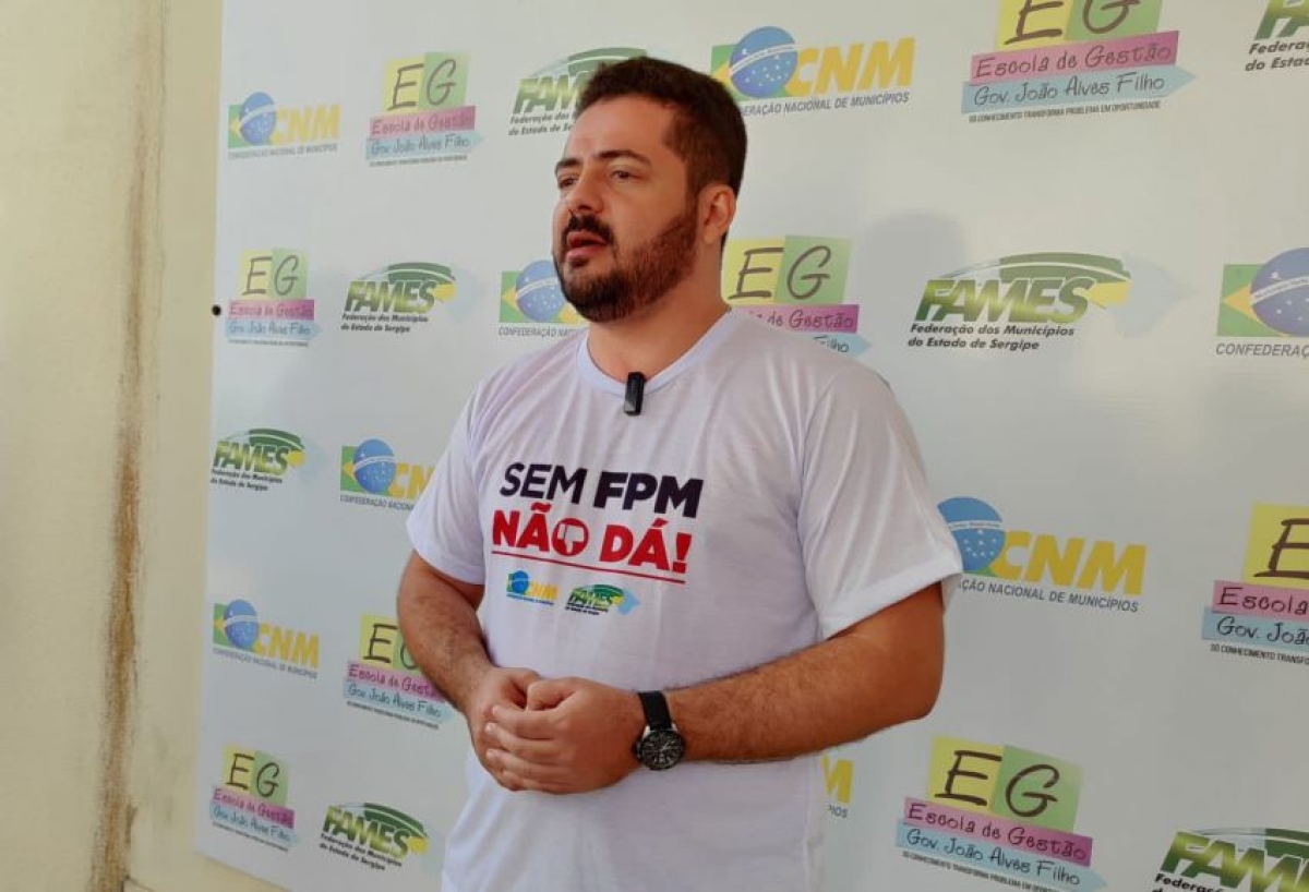 Presidente da Federação dos Municípios do Estado de Sergipe (FAMES), Alan Andrelino - Foto: Assessoria