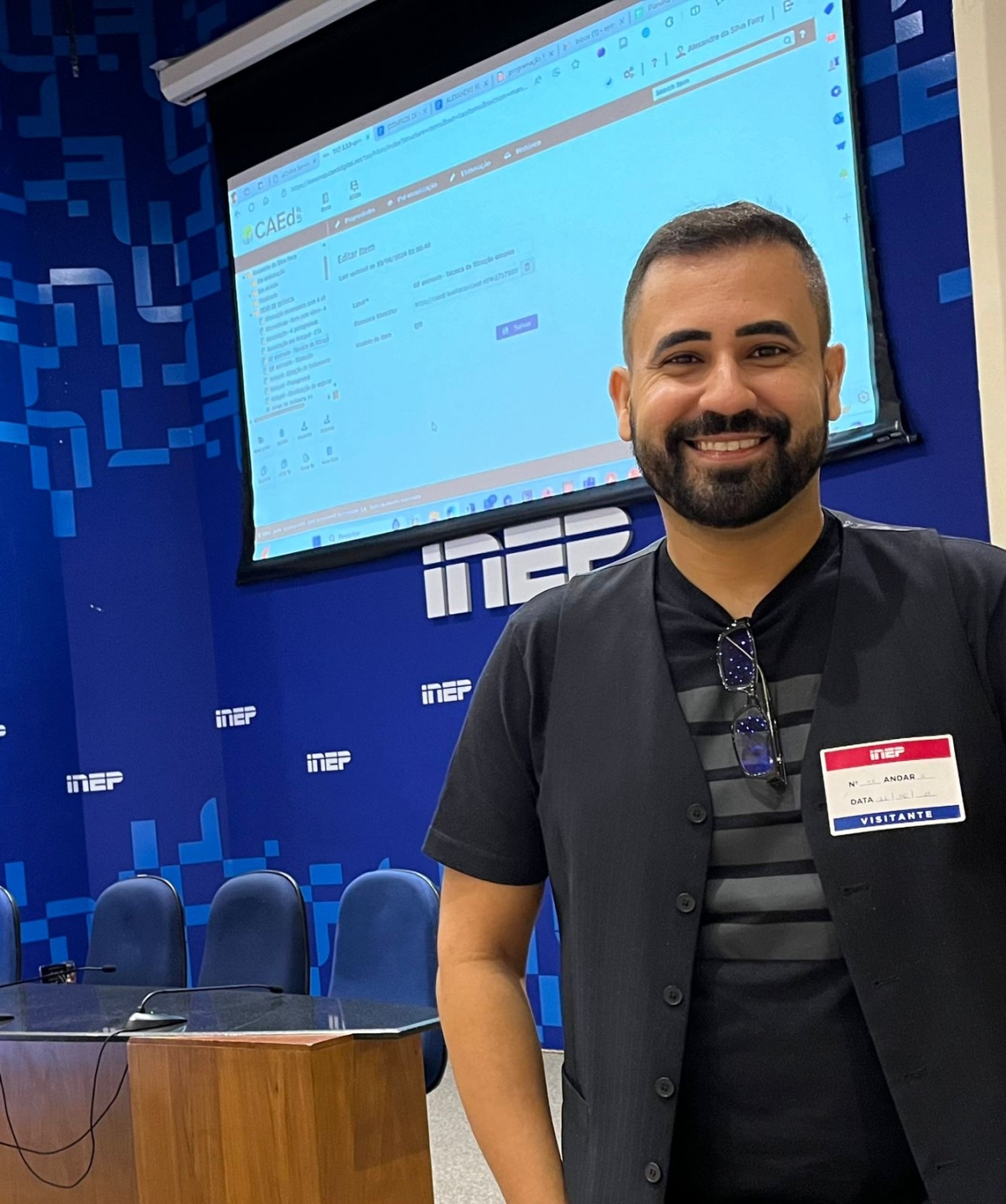 O professor Jacques Fernandes Santos, doutor pelo Programa de Pós-Graduação em Educação da Unit, que integrou a comissão do Inep sobre a avaliação do Ensino Técnico e Profissionalizante - Foto: Acervo pessoal
