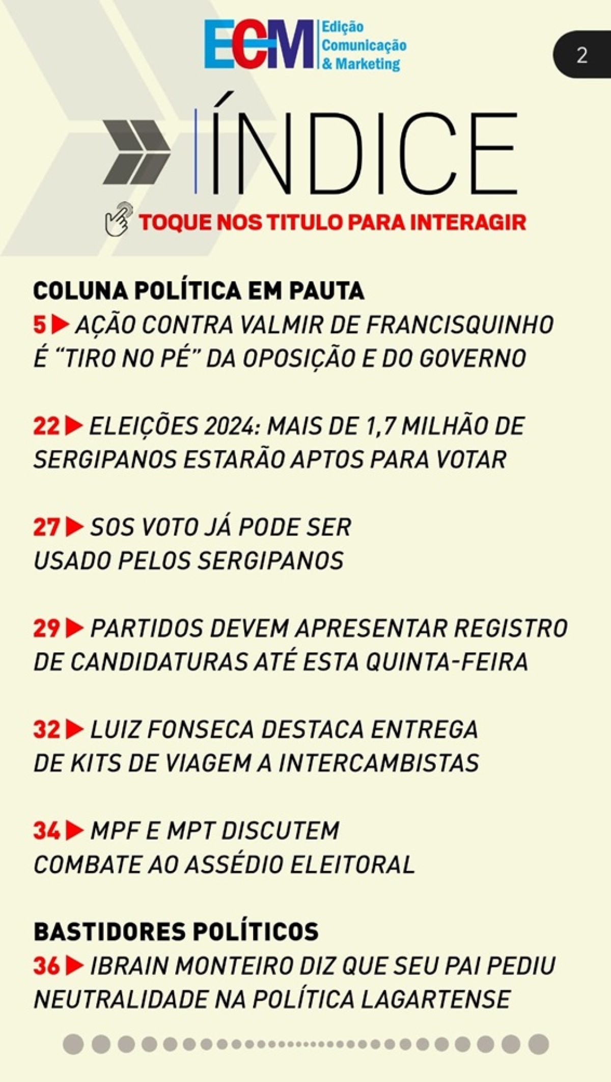 Imagem: Caderno O Voto