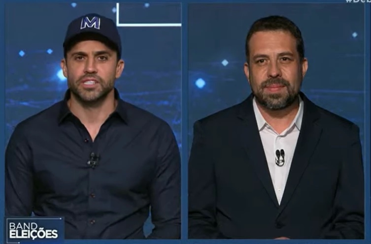 Pablo Marçal e Guilherme Boulos - Foto: YouTube Band Jornalismo