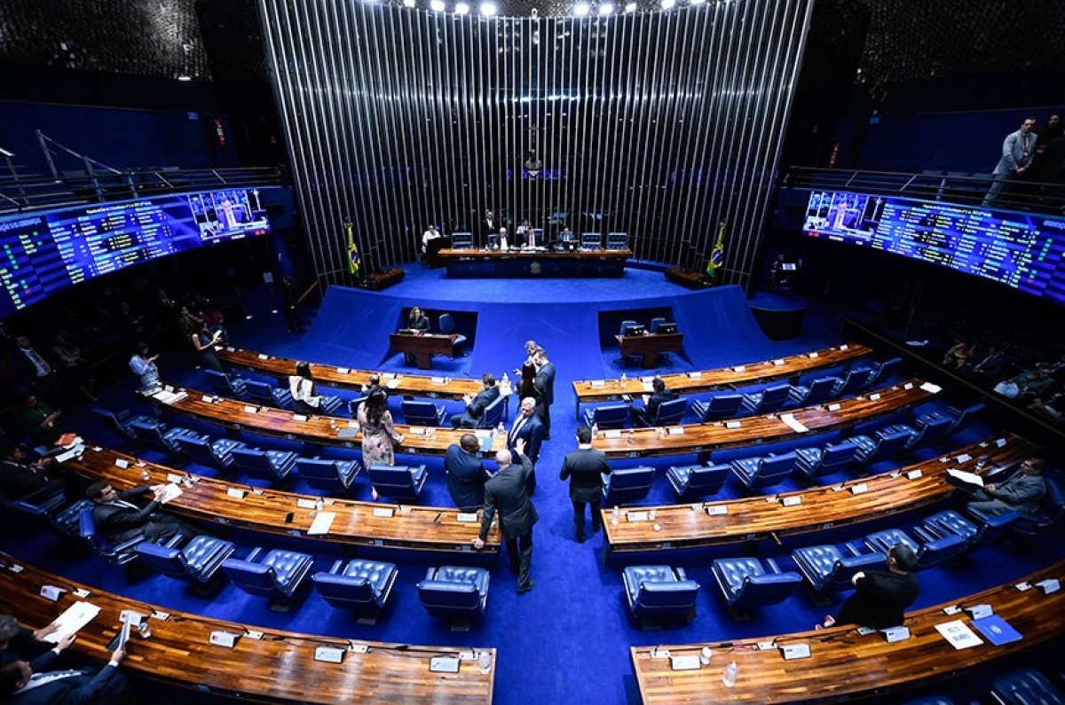 O Plenário do Senado durante a sessão de votações nesta quinta-feira - Foto: Edilson Rodrigues/Agência Senado