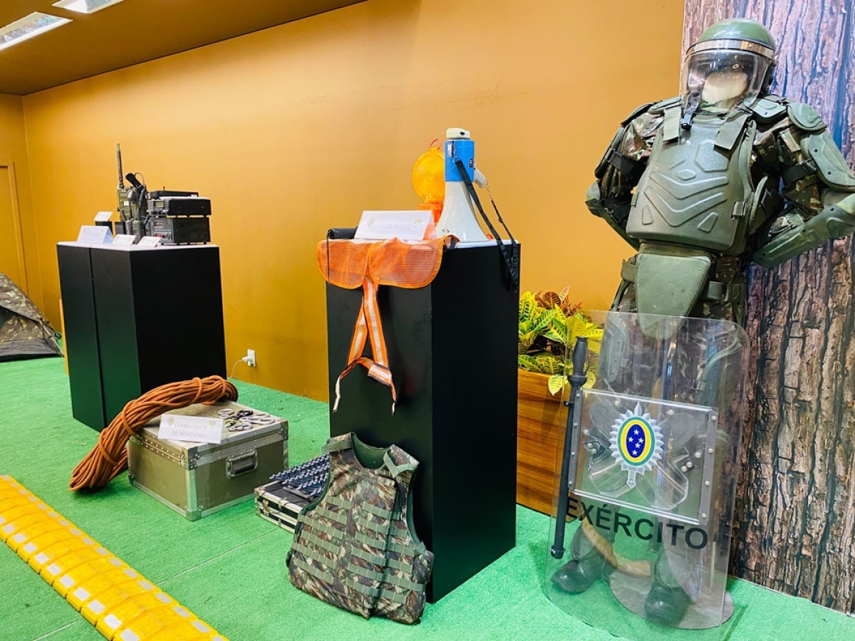 A mostra apresenta equipamentos usados pela corporação - Foto: Divulgação
