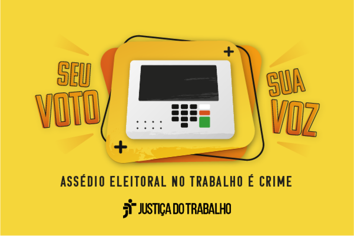 Justiça do Trabalho lança campanha de combate ao assédio eleitoral no trabalho - Foto: TRT20 Sergipe
