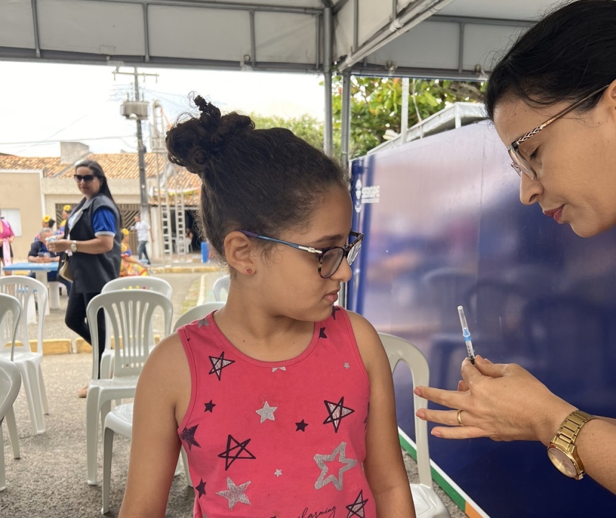 Criança sendo vacinada - Foto: Governo de Sergipe
