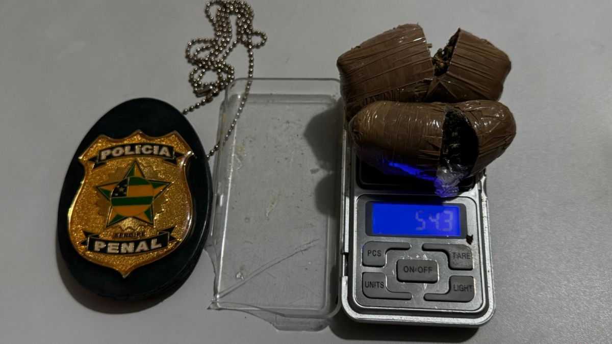Material ilícito foi detectado pelo scanner corporal da unidade prisional - Foto: Sejuc
