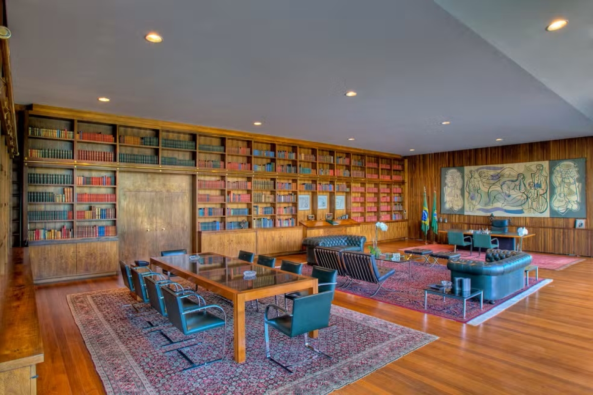 Biblioteca do Palácio da Alvorada - Foto: Palácio da Alvorada
