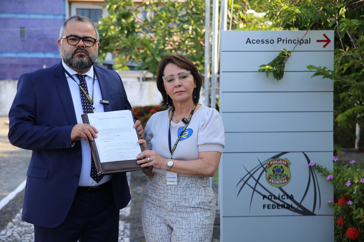 Emília Corrêa denuncia disparos e ataques de fake news à Polícia Federal - Foto: Ascom Coligação Uma Nova Aracaju