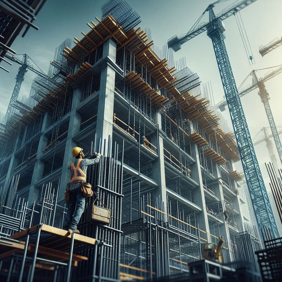 Construção civil - Imagem ilustrativa criada por IA
