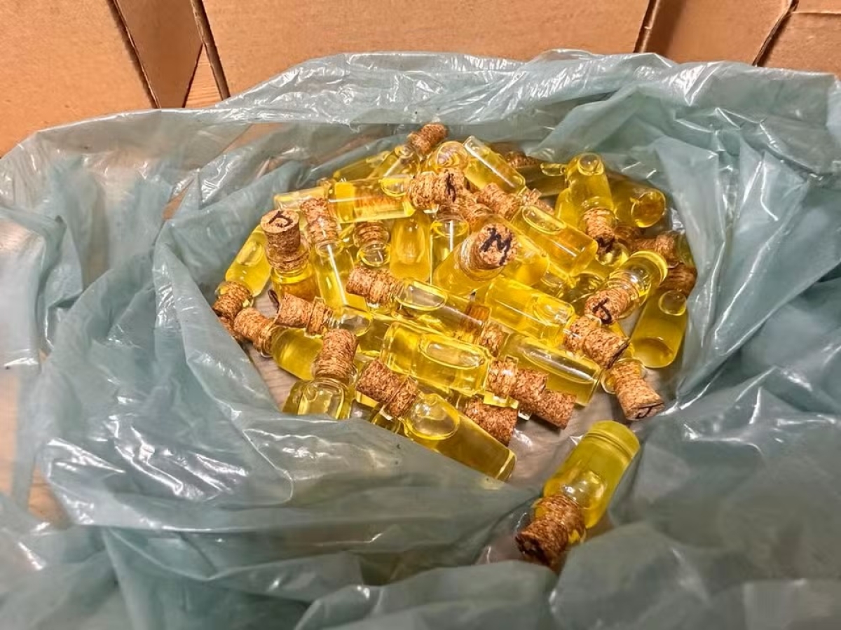 Lubrificante vaginal feito com maconha apreendido no DF - Foto: Polícia Civil do DF
